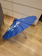 wagasa niebieski parasol chiński słoneczny japońska parasolka azjatycki