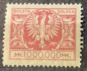 POLSKA Fi.180**, gwar. 1924r. - Duży orzeł na tarczy barokowej