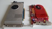 DWIE KARTA GRAFICZNE GEFORCE 9800 GT 512MB DDR3 D/D VO+KARTA ATI RADEON 