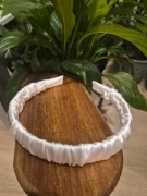 Jedwabna luksusowa opaska do włosów komunia ect