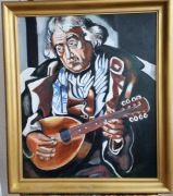 Obraz insp.T. Łempicką "W ogrodzie"