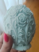 Świeczka Świeca z Wosku Sojowego  Jajko Pisanka Wielkanoc Wielkanocne