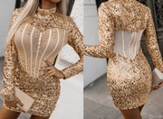 Sukienka mini cekinowa