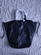 Torba na ramię damska duża skórzana czarna Nowa