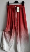 Nowe spodnie ombre plisowane czerwone R - M/L