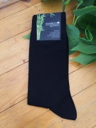 Czarne męskie bambusowe skarpetki nowe 39-42