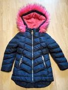 Kurtka dziewczęca zimowa pikowana ocieplana granatowa 128 carry kids