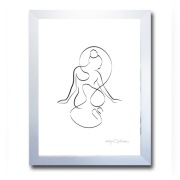 Obraz plakat grafika autorska 50x70cm body linia