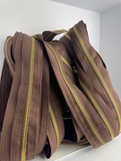 Taśma suwakowa 5 mm brąz