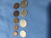 Zestaw 9 niemieckich monet obiegowych z lat 1949 -1990