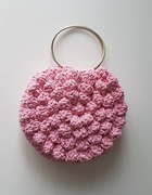 Różowa, słodka torebka, boho. 