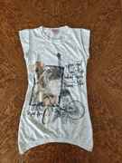 bluzka tunika sukienka top t-shirt koszulka Paryż wieża Eiffla rower