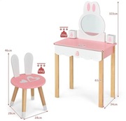 Toaletka dla dzieci z oddzielnym lustrem