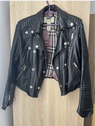 BURBERRY ramoneska skóra naturalna jagnięca czarna S/M