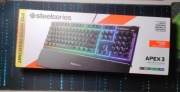 Klawiatura SteelSeries Apex 3 RGB PL membranowa