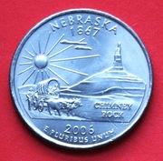 25 Centów 2006  P  r -     USA  Nebraska     stan !!