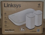 NOWY Linksys Velop Micro 6 Mesh Wi-Fi 6 AX3000 | 3 szt. | 465m²