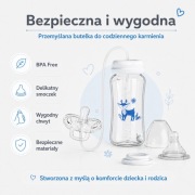 Butelka antykolkowa 3w1 dla niemowląt smoczek słomka z obciążnikiem