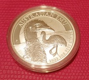 1 Dolar Australian Emu  uncja srebra 9999 z 2022 roku.