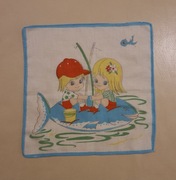 chusteczka do nosa dla dzieci bajka bawełna PRL