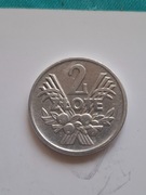 PRL-NAJRZADSZE MONETY OBIEGOWE- 2 ZŁ 1960