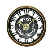 Zegar Ścienny Loft Industrialny-29cm-Cichy Płynący  Stylowy