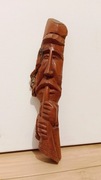 Stara płaskorzeźba drewniana, rękodzieło, wys. 29,5 cm.