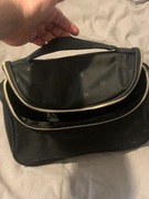 Kuferek kosmetyczka z uchwytem etui saszetka duża nylon zamki