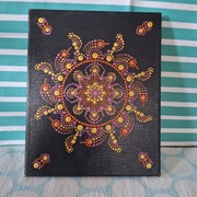 Obrazek mandala ktopkowana 