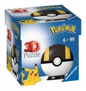 Puzzle 3D 54 el. Ravensburger kula pokemon czarna 112661