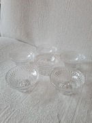 Kryształowe miseczki miski salaterki szklane kryształ prl vintage