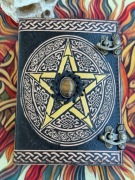 Notes dziennik szkicownik skórzany papier kamień wicca grymaur prezent