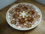 Talerz fajansowy Koło ręcznie malowany P.Jagieło ZOBACZ 