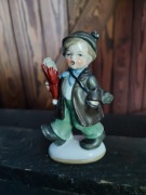 Porcelanowa figurka chłopca Fasold & Stauch Bock-Wallendorf kolekcjonerska