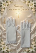 Rękawiczki Komunijne - gładkie