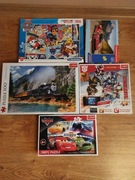Puzzle 5 sztuk komplet 