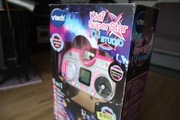 vtech kidi super star, mikrofon, statyw, kula
