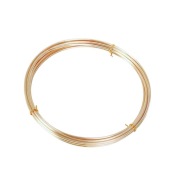 Drut jubilerski miedziany pozłacany 14K, 0,5 mm., 5 m.