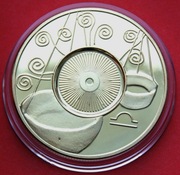 1 Dolar   2003 /ND/ r  -  Cook Island Zodiak - Waga  stan !!!    