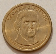 1 dolar 2007 Thomas Jefferson one dollar Stan !