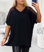 Bluzka bawełniana z koronką 