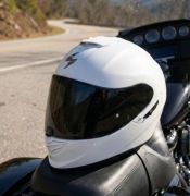 Scorpion EXO-1400 Evo Air kask motocyklowy z blendą i czarnym wizjerem