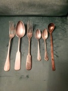 Stara antyczna łyżka widelec łyżeczka sztućce Fraget Norblin inne