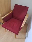 Fotel klubowy lata 60-70-te PRL retro vintage
