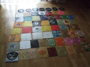 Polskie płyty winylowe małe i pocztówki muzyczne