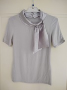 Bluzka z satynową kokardą Orsay