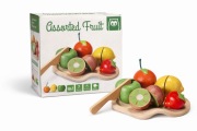 Drewniane owoce do krojenia + deseczka | zestaw edukacyjny dla dzieci
