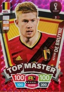 WORLD CUP QATAR 2022 RARE TOP MASTER 2 DE BRUYNE