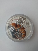 Lunar rok myszy 2020 kolor - 1 oz