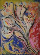 Obraz "Flowers" 60x80 , akryl na płótnie